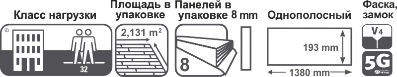 Характеристики ламината Kronotex Exquisit D 2905 Винный Темный
