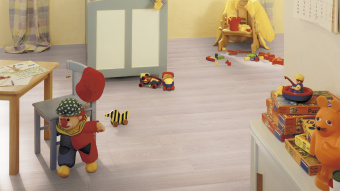 Ламинат Kronotex Exquisit D 2873 Дуб Вейвлесс Белый