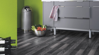 Ламинат Kronotex Dynamic D 2955 Черный и белый