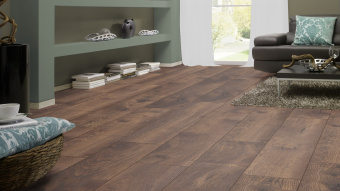 Ламинат Kronotex Exquisit Plus D 4766 Дуб Темный Петерсон